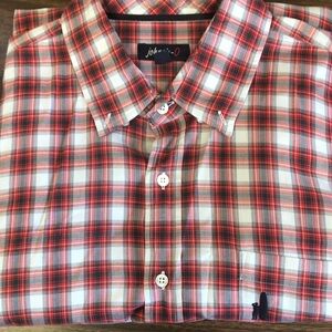 Mens Johnnie-O Long Sleeved Dress Shirt in Size 2XL